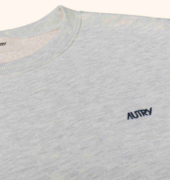 Besticktes Autry-Logo-Sweatshirt mit Rundhalsausschnitt für Herren