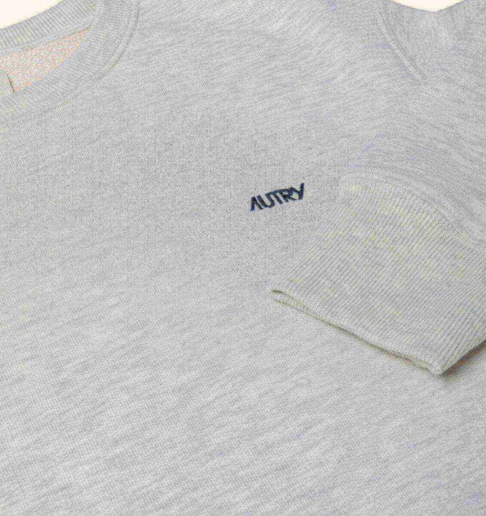 Besticktes Autry-Logo-Sweatshirt mit Rundhalsausschnitt für Herren