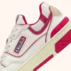 CLC Low Sneaker aus weißem Leder und hellrosa Wildleder CLC Low Sneaker aus weißem Leder und hellrosa Wildleder