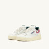 CLC Low Sneaker aus weißem Leder und karminrosa Wildleder CLC Low Sneaker aus weißem Leder und karminrosa Wildleder
