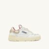 CLC Low Sneaker aus weißem Leder und sandfarbenem Wildleder CLC Low Sneaker aus weißem Leder und sandfarbenem Wildleder