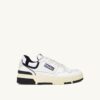 CLC Low Sneaker aus weißem Leder und schwarzem Wildleder