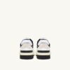 CLC Low Sneaker aus weißem Leder und schwarzem Wildleder