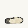 CLC Low Sneaker aus weißem Leder und schwarzem Wildleder
