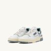 CLC Low Sneaker aus weißem Leder und silberblauem Wildleder CLC Low Sneaker aus weißem Leder und silberblauem Wildleder