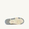 CLC Low Sneaker aus weißem Leder und silberblauem Wildleder CLC Low Sneaker aus weißem Leder und silberblauem Wildleder