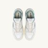 CLC Low Sneaker aus weißem Leder und silberblauem Wildleder CLC Low Sneaker aus weißem Leder und silberblauem Wildleder