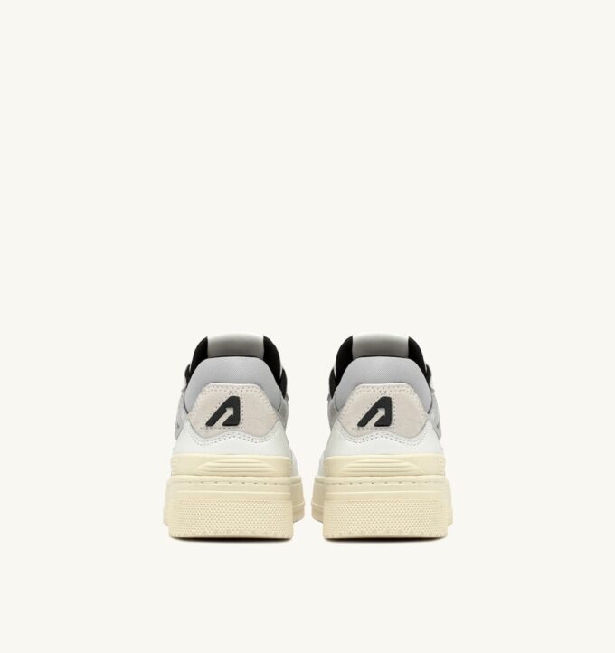 CLC Low Sneaker aus weißem Leder und silbernem Wildleder CLC Low Sneaker aus weißem Leder und silbernem Wildleder