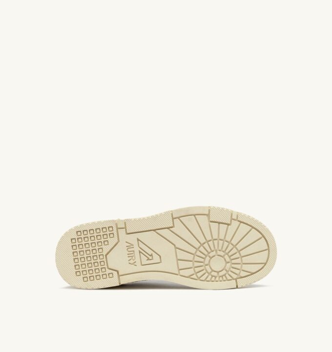 CLC Low Sneaker aus weißem Leder und silbernem Wildleder CLC Low Sneaker aus weißem Leder und silbernem Wildleder