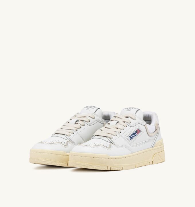 CLC Low Sneaker aus weißem Leder und Wildleder CLC Low Sneaker aus weißem Leder und Wildleder