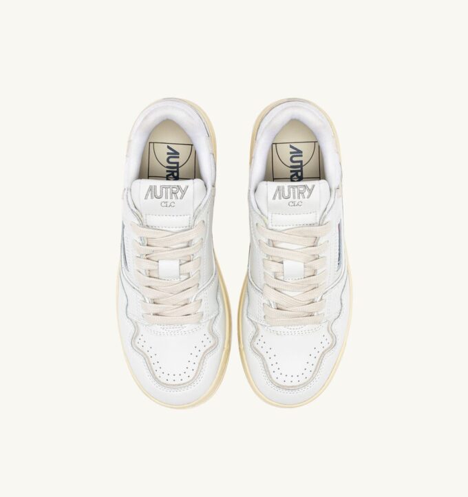 CLC Low Sneaker aus weißem Leder und Wildleder CLC Low Sneaker aus weißem Leder und Wildleder