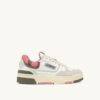 CLC Low Sneaker aus weißem und geranienfarbenem Wildleder CLC Low Sneaker aus weißem und geranienfarbenem Wildleder