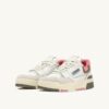CLC Low Sneaker aus weißem und geranienfarbenem Wildleder CLC Low Sneaker aus weißem und geranienfarbenem Wildleder