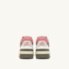 CLC Low Sneaker aus weißem und geranienfarbenem Wildleder CLC Low Sneaker aus weißem und geranienfarbenem Wildleder