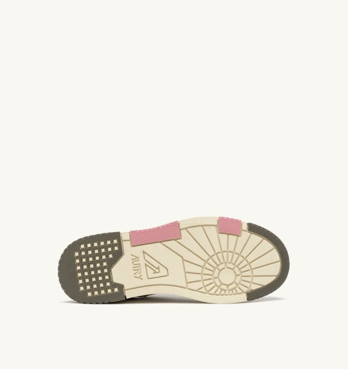 CLC Low Sneaker aus weißem und geranienfarbenem Wildleder CLC Low Sneaker aus weißem und geranienfarbenem Wildleder