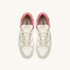 CLC Low Sneaker aus weißem und geranienfarbenem Wildleder CLC Low Sneaker aus weißem und geranienfarbenem Wildleder