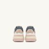 CLC Low Sneaker aus weißem und pfirsichfarbenem Veloursleder CLC Low Sneaker aus weißem und pfirsichfarbenem Veloursleder