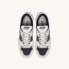 CLC Low Sneaker aus weißem und raumblauem Leder und Wildleder CLC Low Sneaker aus weißem und raumblauem Leder und Wildleder