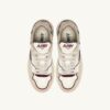 CLC Low Sneaker in Elfenbeinweiß und Burgunderrot aus Wildleder und Leder CLC Low Sneaker in Elfenbeinweiß und Burgunderrot aus Wildleder und Leder