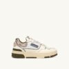 CLC Low Sneaker in Whisper White Lizard und Platinleder