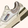 CLC Low Sneaker in Whisper White Lizard und Platinleder