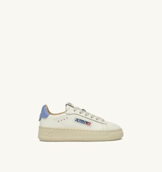 DALLAS KIDS LOW SNEAKERS IN LEDERFARBE MARSHMALLOW UND DELLA ROBBIA BLUE