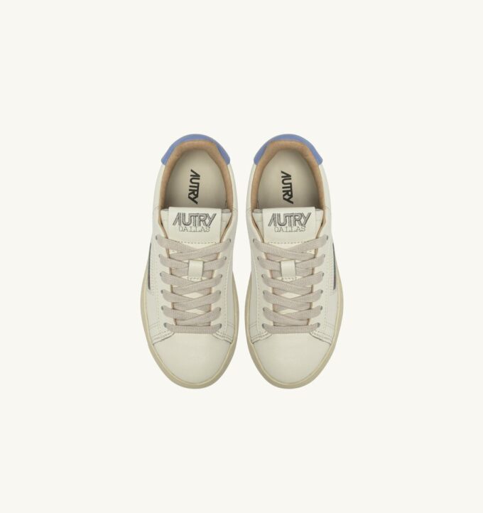 DALLAS KIDS LOW SNEAKERS IN LEDERFARBE MARSHMALLOW UND DELLA ROBBIA BLUE DALLAS KIDS LOW SNEAKERS IN LEDERFARBE MARSHMALLOW UND DELLA ROBBIA BLUE