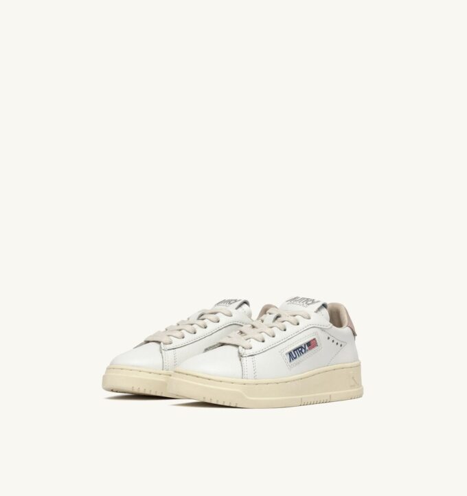 DALLAS KIDS LOW SNEAKERS IN WEISSEM UND PUDERROSA LEDER DALLAS KIDS LOW SNEAKERS IN WEISSEM UND PUDERROSA LEDER