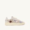 DALLAS LOW ‚FLORAL‘ SNEAKER AUS WEISSEM WILDLEDER