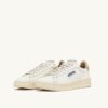 DALLAS LOW SNEAKER AUS WEISSEM UND GOLDENEM LEDER