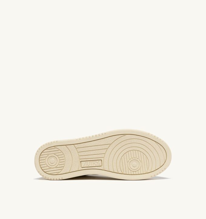 DALLAS LOW SNEAKER AUS WEISSEM UND GOLDENEM LEDER
