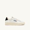 DALLAS LOW SNEAKER AUS WEISSEM UND SCHWARZEM LEDER