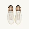 DALLAS LOW SNEAKER AUS WEISSEM UND SCHWARZEM LEDER