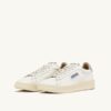 DALLAS LOW SNEAKER AUS WEISSEM UND SILBERNEM LEDER