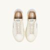 DALLAS LOW SNEAKER AUS WEISSEM UND SILBERNEM LEDER