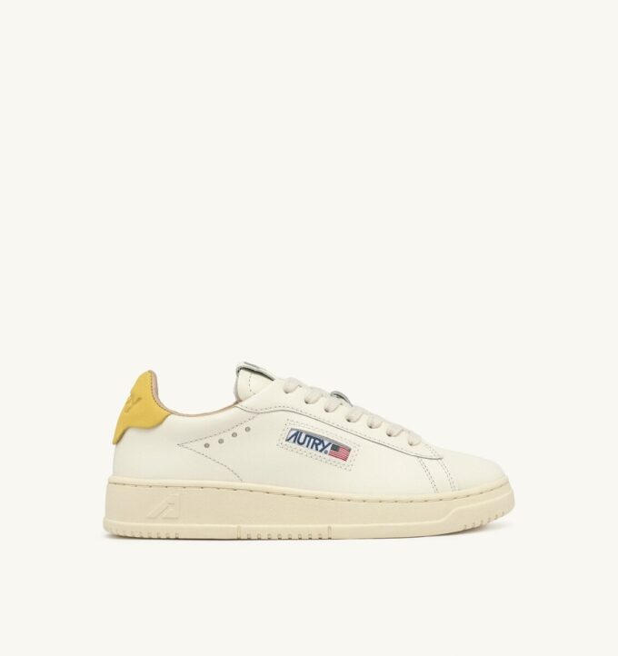 DALLAS LOW SNEAKER IN MARSHMALLOW- UND BUTTERCUP-LEDER DALLAS LOW SNEAKER IN MARSHMALLOW- UND BUTTERCUP-LEDER
