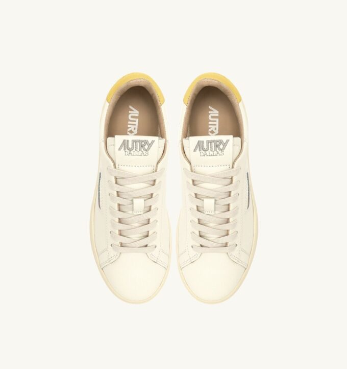 DALLAS LOW SNEAKER IN MARSHMALLOW- UND BUTTERCUP-LEDER DALLAS LOW SNEAKER IN MARSHMALLOW- UND BUTTERCUP-LEDER