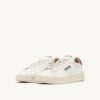 DALLAS LOW SNEAKER IN MARSHMALLOW UND HYACINTH VIOLET LEDER