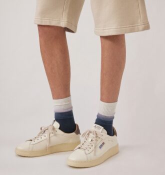 DALLAS LOW SNEAKER IN MARSHMALLOW UND MOREL LEDER