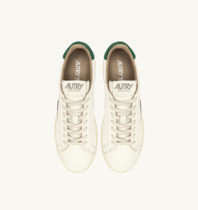 DALLAS LOW SNEAKER IN WEISS UND AMAZON-LEDER DALLAS LOW SNEAKER IN WEISS UND AMAZON-LEDER