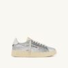 DALLAS LOW ‚SPARKLING‘ SNEAKER, GLITZERND IN SILBER- UND WEISSEN PATRONEN