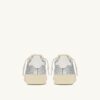DALLAS LOW ‚SPARKLING‘ SNEAKER, GLITZERND IN SILBER- UND WEISSEN PATRONEN