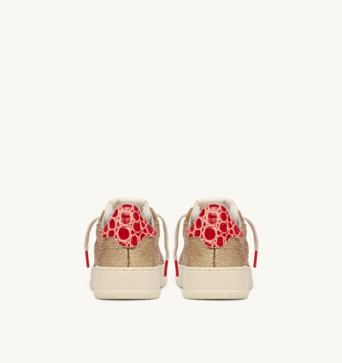 DALLAS LOW ‚SPARKLING‘ SNEAKER IN PLATIN-PAQUINS DALLAS LOW ‚SPARKLING‘ SNEAKER IN PLATIN-PAQUINS