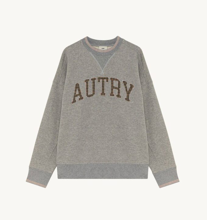 Damen-Sweatshirt mit College-Karo Damen-Sweatshirt mit College-Karo