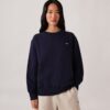 Damen-Sweatshirt mit gesticktem Autry-Logo und Rundhalsausschnitt