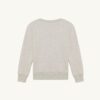 Damen-Sweatshirt mit gesticktem Autry-Logo und Rundhalsausschnitt