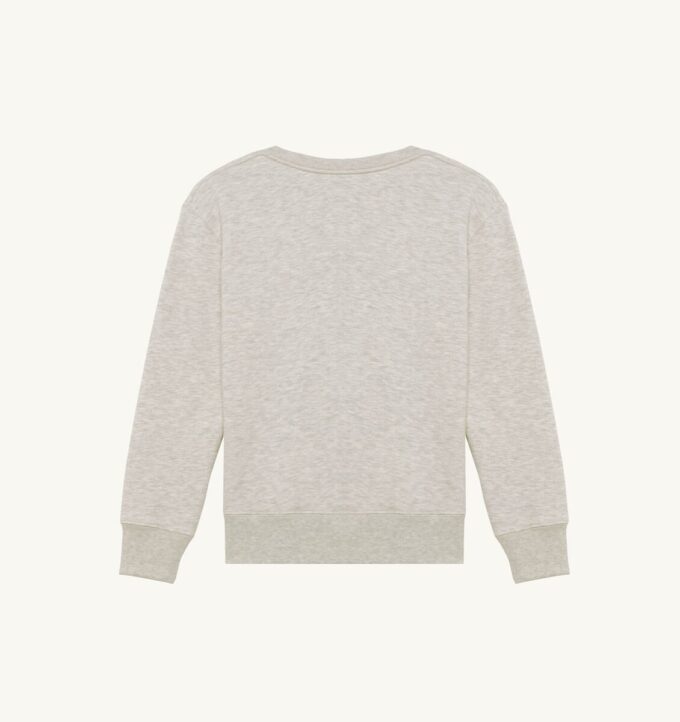 Damen-Sweatshirt mit gesticktem Autry-Logo und Rundhalsausschnitt
