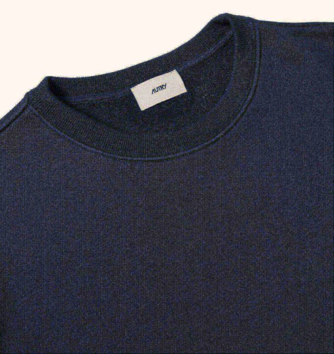 Damen-Sweatshirt mit gesticktem Autry-Logo und Rundhalsausschnitt