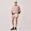 Damen-Sweatshorts mit farblich abgestimmtem Logo