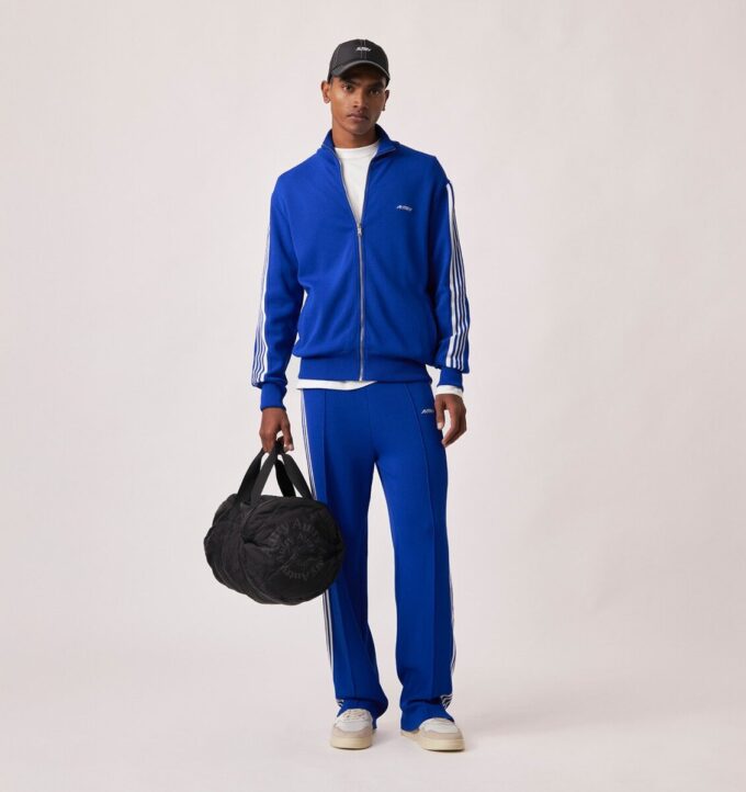 Gestrickte Tennis-Jogginghose aus Viskose für Herren